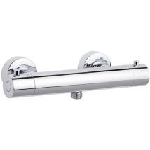 Schöner Wohnen-kollektion - Duschthermostat dicu, Duscharmatur mit Thermostat Verbrühschutz, Mischbatterie mit Schlauchanschluss 1/2', Chrom