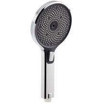 Handbrause biella, wassersparender Duschkopf rund, Duschbrause mit 3 Strahlarten, Chrom - Schöner Wohnen-kollektion