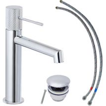 Schöner Wohnen-kollektion - Waschtischarmatur kadia m, Wasserhahn geeignet für wandhängende Waschbecken in Ihrem Bad, Chrom