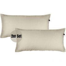 Schöner Wohnen Satin Bettwäsche Plain - 2er Set 80x40 Cm, Beige