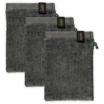 Schöner Wohnen Waschhandschuh Sense - 3er Set 16x21 Cm, Anthrazit