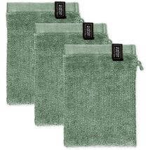 Schöner Wohnen Waschhandschuh Sense - 3er Set 16x21 Cm, Grün