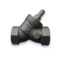 Sanundo - Schrägsitz RV-Ventil 1 1/2' DN40 ohne Entleerung Rückflussverhinderer Messing