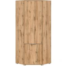 Schrank Selma mit 2 Türen, Holzoptik, 195cm