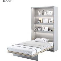 Lenart Schrankbett Wandbett bed concept 02 120x200 vertikal mattes grau