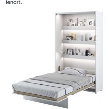 Lenart Schrankbett Wandbett Bed Concept 02 120x200 Vertikal Weiß Matt