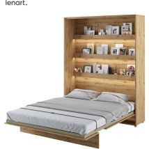 Bim Furniture - Lenart Schrankbett Wandbett bed concept 12 160x200 vertikal artisan eiche