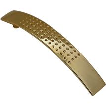 Schrankgriff Ausführung Messing Optik 128mm Lochabstand Möbelgriff aus Metall - Gold