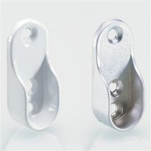 Schrankrohrlager 30x15 mm alufarben