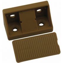 Schrankverbinder Universal, 21 x 21 x 44 mm, Kunststoff hellbraun