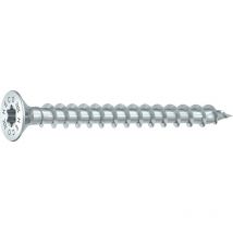 Holzbauschraube Senkkopf Topix-Plus 5.0x 50 Holzschrauben mit Vollgewinde TX25, Stahl verzinkt - 200 Stück - Heco