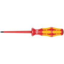 Wera VDE Torx Schraubendreher T5 – Klingenlänge 80 mm – Gesamtlänge 161 mm – Chrom-Vanadium-Molybdän-Stahl – Isoliert bis 1000 V