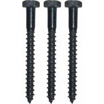 Schraubenset für Plattenkegel Kegeldorn ø 18 + 20 mm,Schwalben. schwarz verzinkt