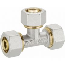 Schraubfitting, Klemmverschraubung für Aluverbundrohr T-Stück 20 x 20 x 20