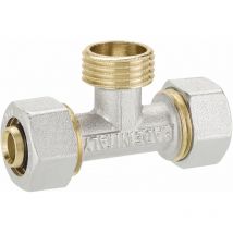 Schraubfitting, Klemmverschraubung für Aluverbundrohr T-Stück 'außen' 16 x 1/2' x 16