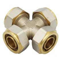 Pipetec - Schraubfitting Kreuz-t-stück 26x3 Mm Mehrschichtverbundrohr