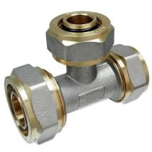 Schraubfitting-t-stück 26 X 3,0 - 20 X 2,0 - 20 X 2,0 Mm Für Alu-mehrschicht-verbundrohr