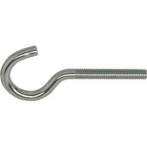 Schraubhaken mit metrischem Gewinde gebogen m 4x50 verzinkt-blau