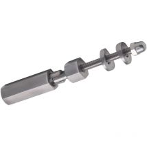 CROSO Schraubterminal mit Gelenk, für 4 mm Seil, Edelstahl geschliffen V4A