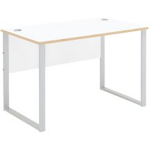 Schreibtisch 120x73cm, Weiß Mit Eiche, Manresa-36