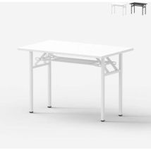 Foldesk Plus 100x60cm Klappbarer Schreibtisch Für Das Büro Platzsparender 2 Ebenen - Weiß