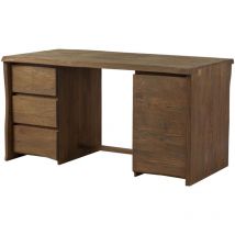 Massivmoebel24 - Schreibtisch Mango 150x75x78 Braun Geölt / Sandgestrahlt Pure Mango 110