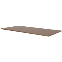 VIVOL Schreibtischplatte 160x80 cm MDF Eichenfurnier dunkelbraun 2,5 cm dick für Büros und Home Offices