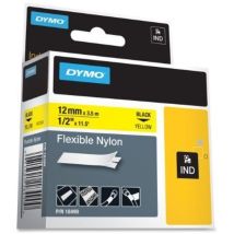 Dymo - Schriftband Band-b.12mm Band-l.3,5m Flexibles Nylonband Schwarz Auf Gelb