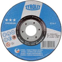 Tyrolit - Schruppschleifscheibe premium '2 in 1', Scheiben-ØxScheibenbreite: 115X4 mm