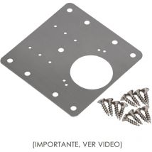 Schüsselscharnier-Reparaturplatten 9x9 cm. 1 Stück