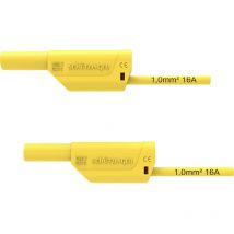 Schützinger - vsfk 8500 / 1 / 50 / ge Sicherheits-Messleitung 4 mm-Stecker 4 mm-Stecker 50.00 cm Gelb