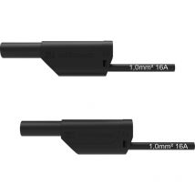Schützinger - vsfk 8700 / 1 / 50 / sw Sicherheits-Messleitung 4 mm-Stecker 4 mm-Stecker 50.00 cm Schwa