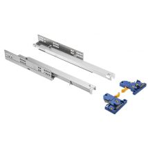 Ms Beschläge - Schubladenschienen Unterflurführung Soft Close Schubladenauszug H 45mm Metall 250mm