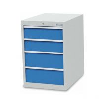 Bedrunka+hirth - Schubladenschrank Tiefe 736, r 18-24, 4 x Schublade Maße in mm (BxTxH): 555 x 736 x 819