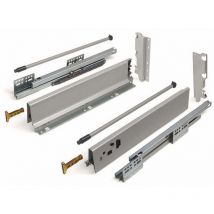 Schubladensystem Modern Box Zargenhöhe 199 mm Nennlänge 350 mm Soft-Close grau