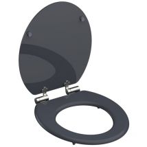 Asiento de inodoro con cierre suave SPIRIT ATHRAZIT gris mate SCHÜTTE