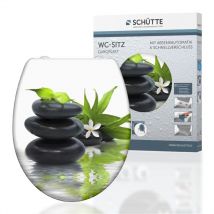 SCHÜTTE Sedile WC Duroplast JASMIN, sedile WC con abbassamento automatico e chiusura rapida per una facile pulizia, carico massimo sugli occhialini