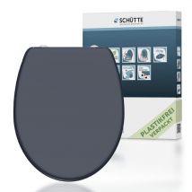 Duroplast WC-Sitz anthrazit, mit Absenkautomatik und Schnellverschluss