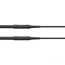 Schützinger - hspl 8568 / AWG16 / 50 / sw Sicherheits-Messleitung Stecker 4 mm Stecker 4 mm Schwarz 1