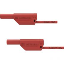Vsfk 8700 / 1 / 100 / rt Cordon de mesure de sécurité mâle 4 mm mâle 4 mm 100.00 cm rouge 1 pc(s) - Schützinger