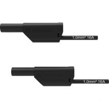 Schützinger VSFK 8700 / 1 / 200 / SW Puntali di sicurezza Spina 4 mm Spina 4 mm 200.00 cm Nero 1 pz.