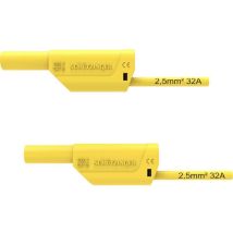 Schützinger - vsfk 8700 / 2.5 / 100 / ge Cordon de mesure de sécurité mâle 4 mm mâle 4 mm 100.00 cm jaune 1 pc(s)