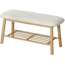 Schuhbank mit Sitz Teddy BENJA, Bambusgestell