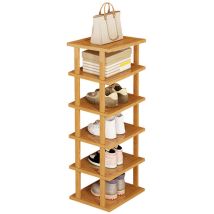 Schuhregal Aus Holz, Schuhaufbewahrungsregal, 6-stufige Herausnehmbare Regale.