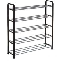 Schuhschrank, Bücherregal, Schuhregal, Schwarz