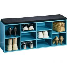 Schuhschrank für 10 Paar Schuhe, mit Sitzbank, 103,5 x 48 cm