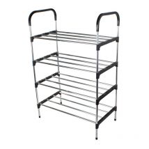 Schuhschrank, Schuhregal, 4 ausziehbare Regale, 12 Paar