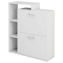 Schuhkipper Tobias, Weiß, 80 x 90 cm, Vicco