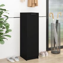 Schuhschrank,Modernes Schuhregal,Schuhkommode Schwarz 30x35x100 cm Holzwerkstoff VMEC170832