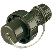 Mennekes - Schuko Stecker, IP68, bronzegrün